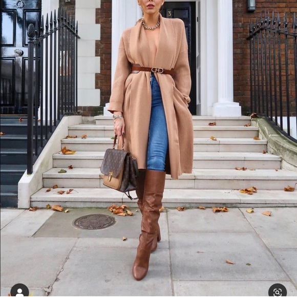 ZARA LEATHER HIGH HEELS BOOTS - Picture 12 of 12